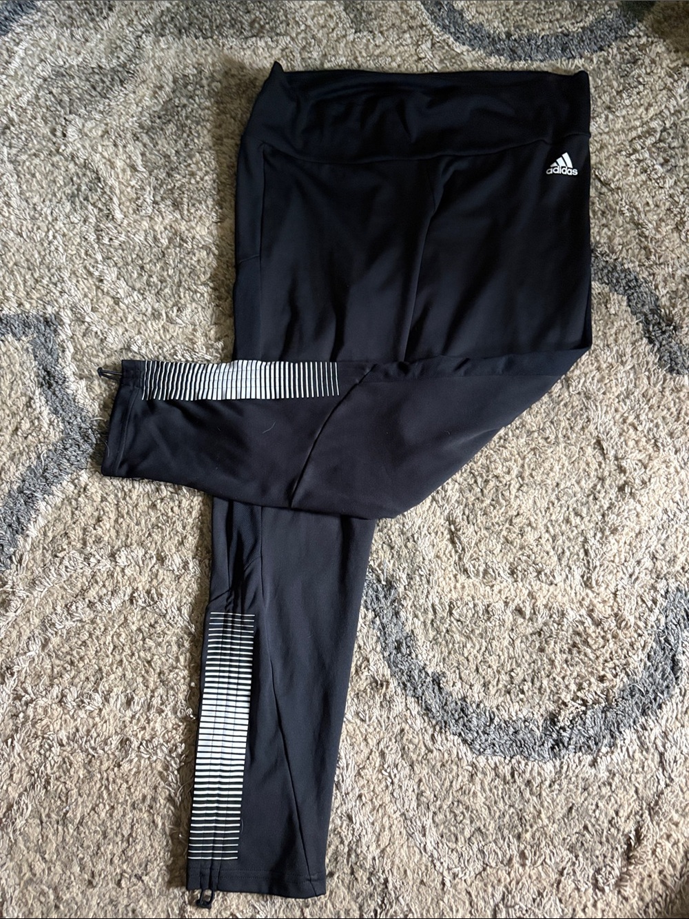 adidas Performance Leggings with Reflective Stripe